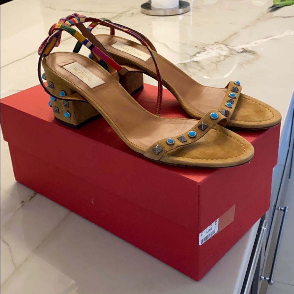 Valentino lace up sandals.